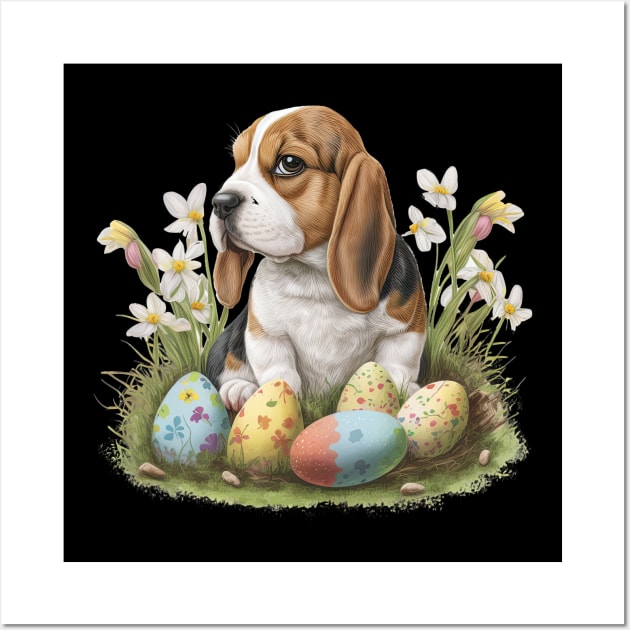 Easter Beagle Wall Art by JayD World